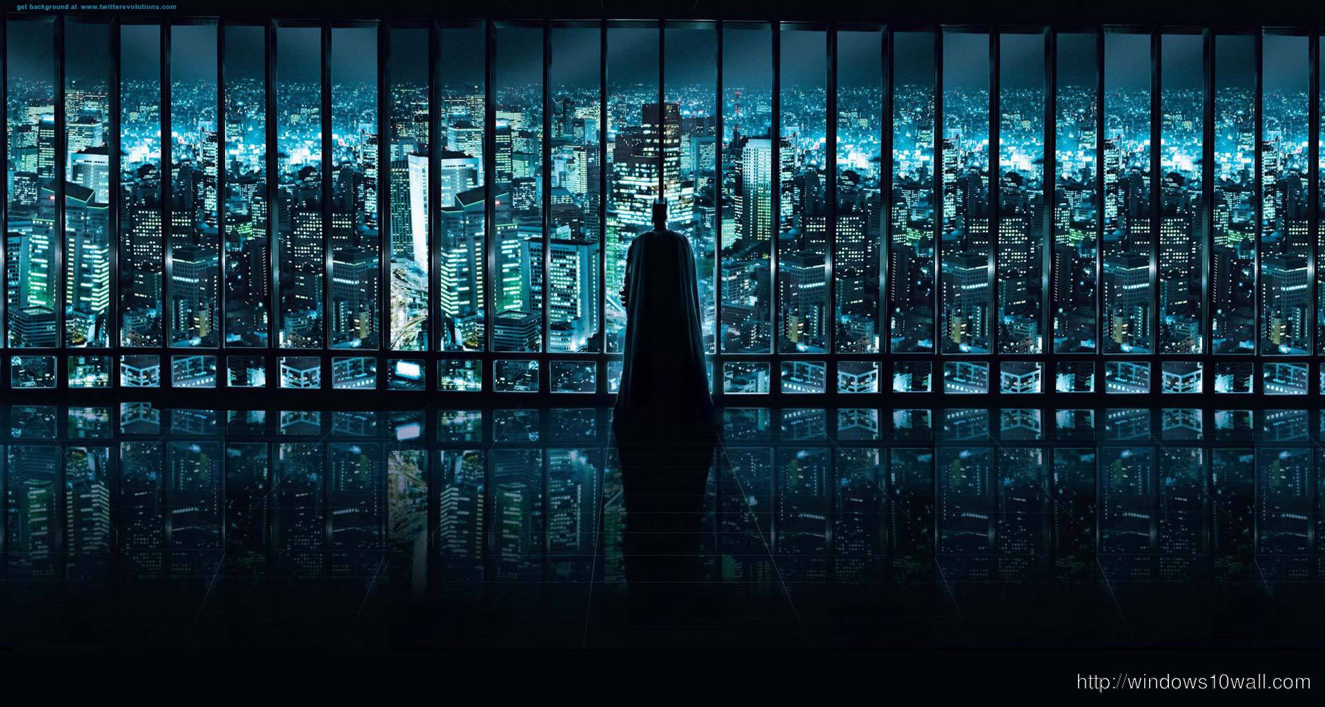 City Panoramic Batman Background Wallpaper