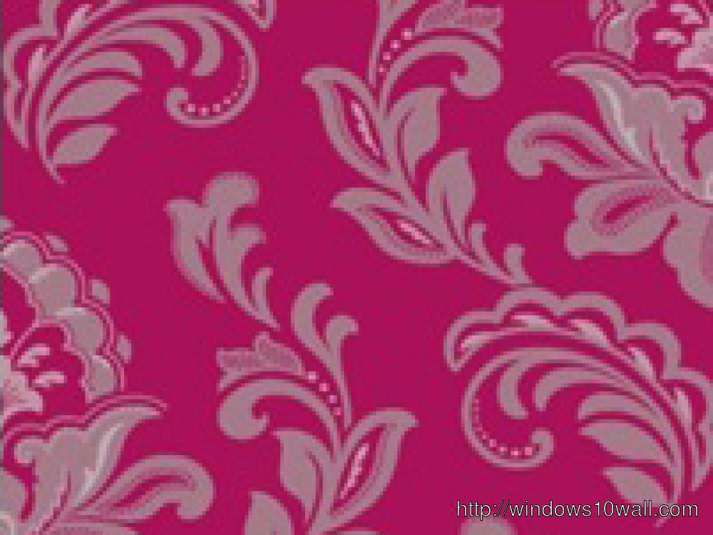 Hot Pink Wallpaper with floral background