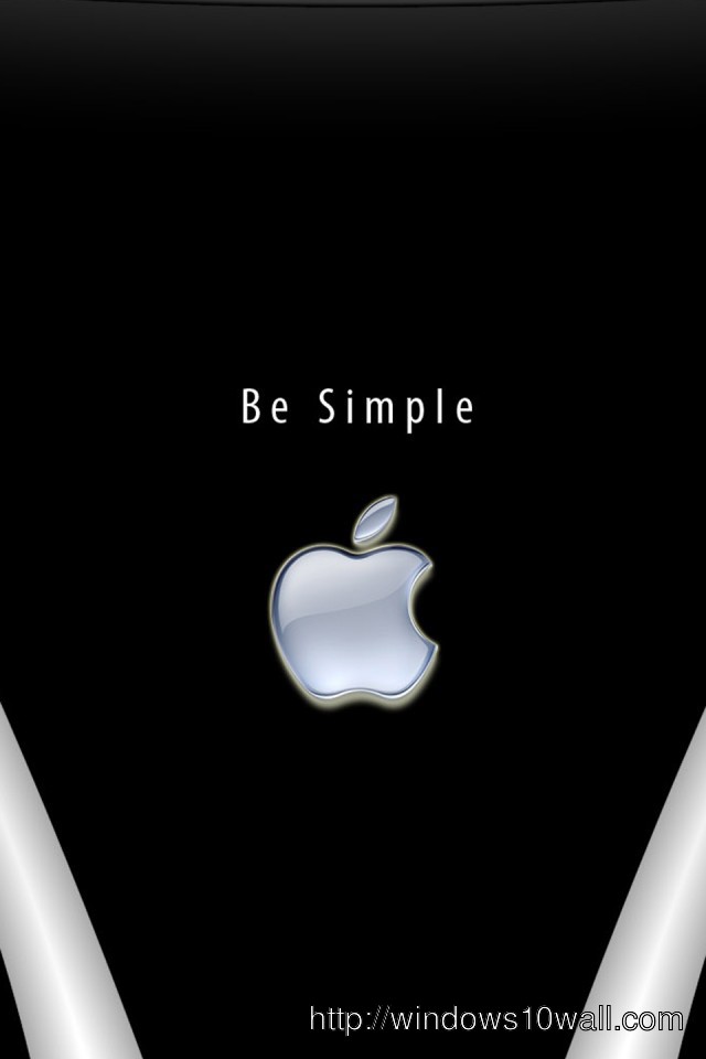 Be Simple iPhone 4/4s Background Wallpaper