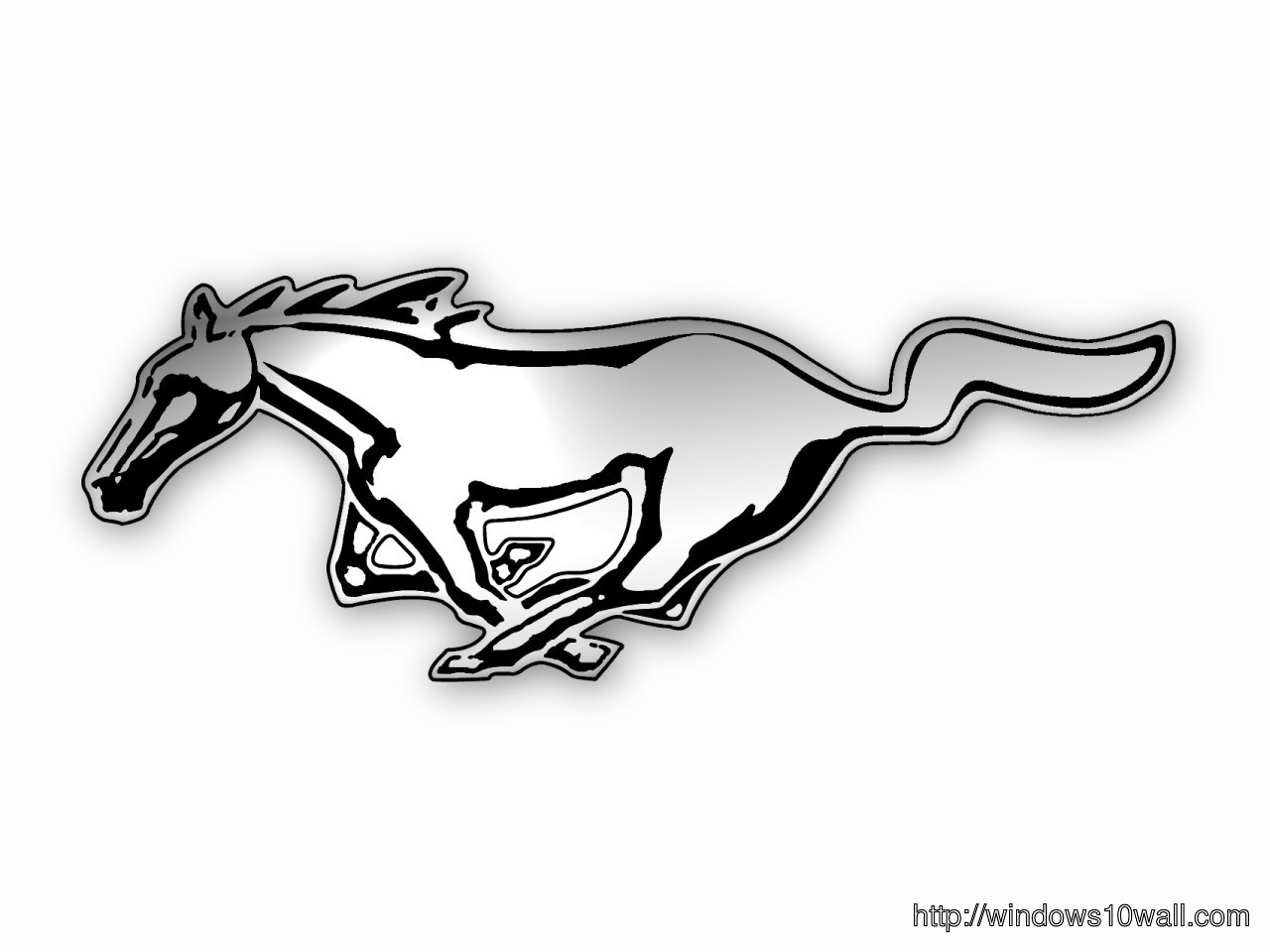 Mustang Background Logo