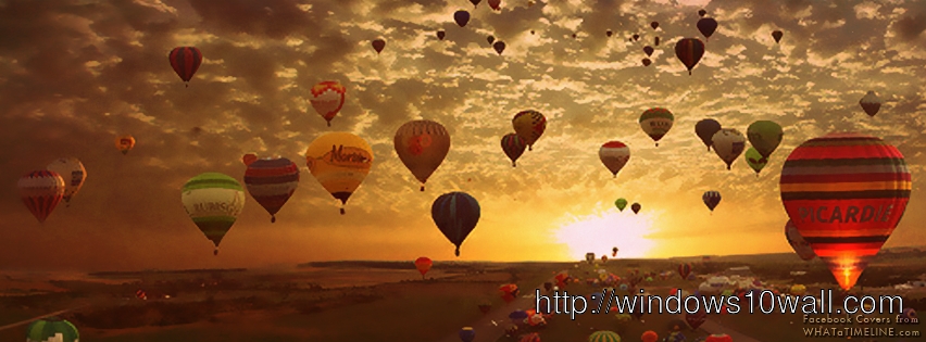 Hot Air Baloons Facebook Background Cover