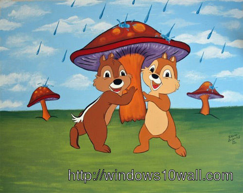 Chip and Dale Cartoons HD wallpaper
