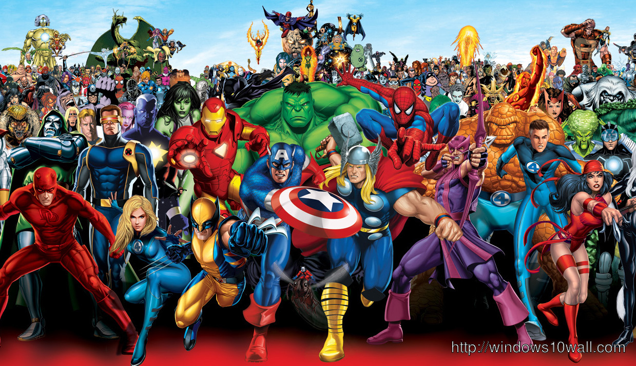 Marvel Heroes Widescreen Wallpaper
