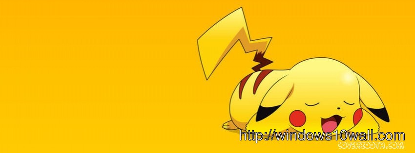 Pikachu yellow facebook background cover