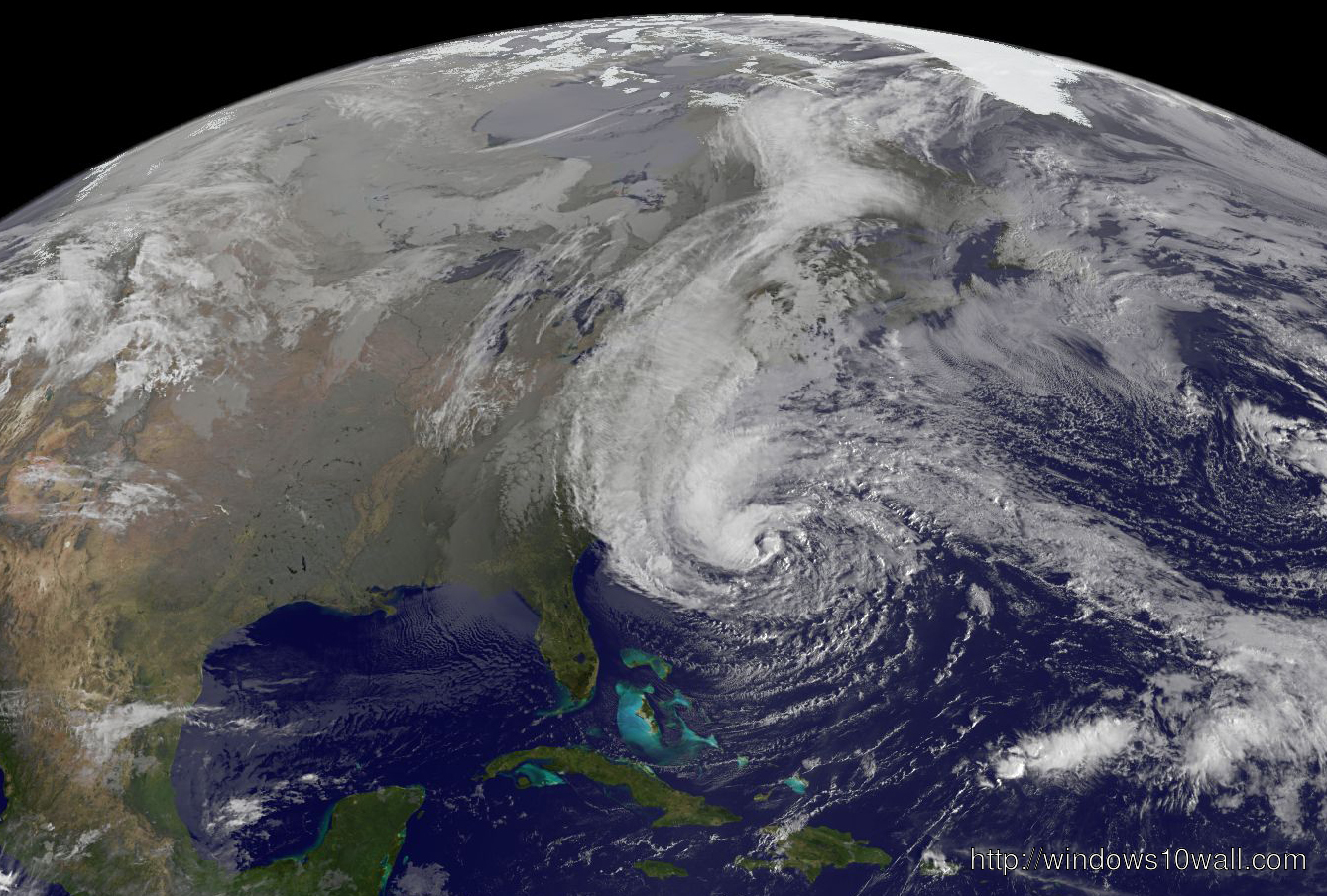 Hurricane Sandy Global Map View