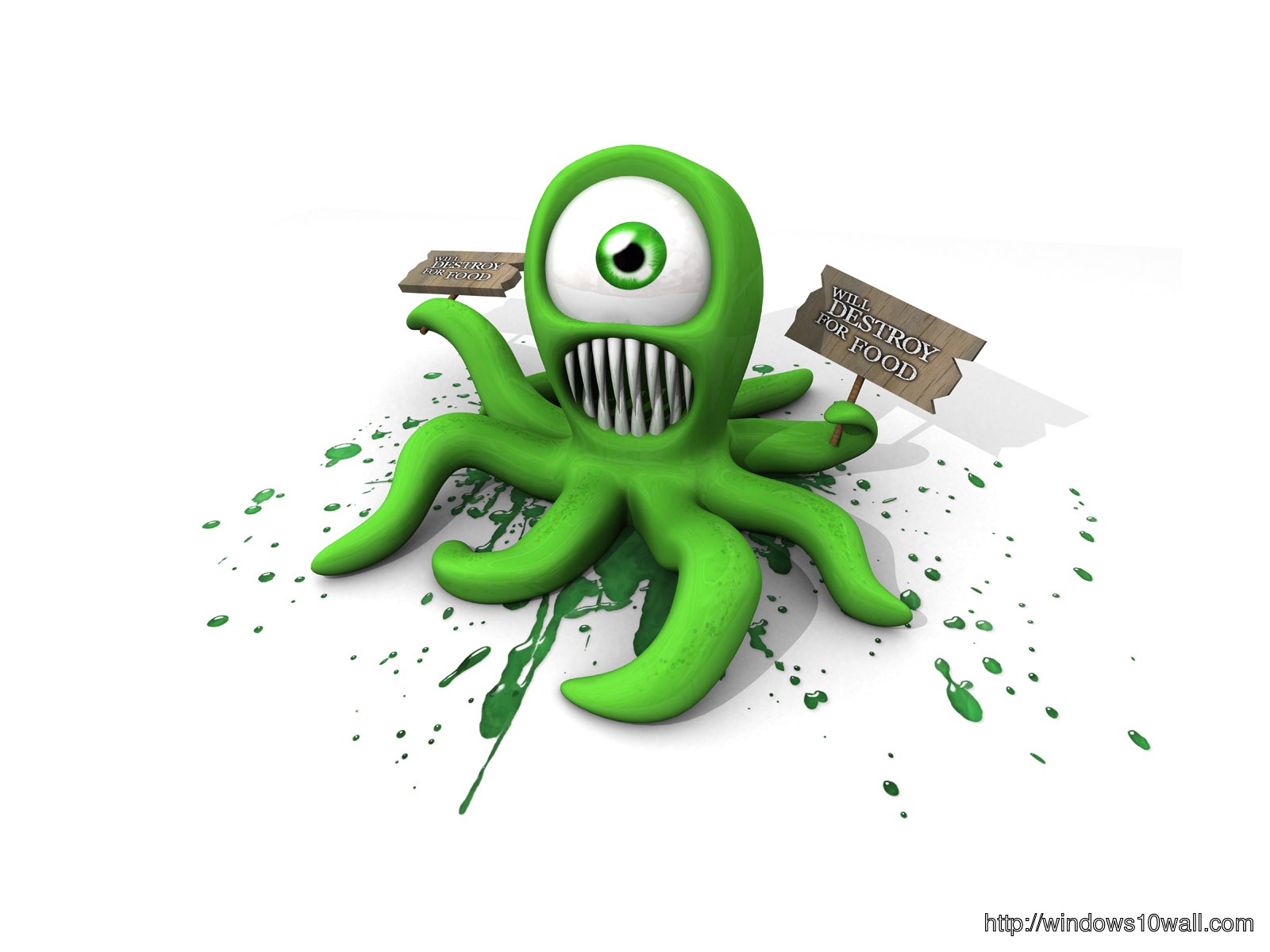 Cartoon Pics 3D Octopus