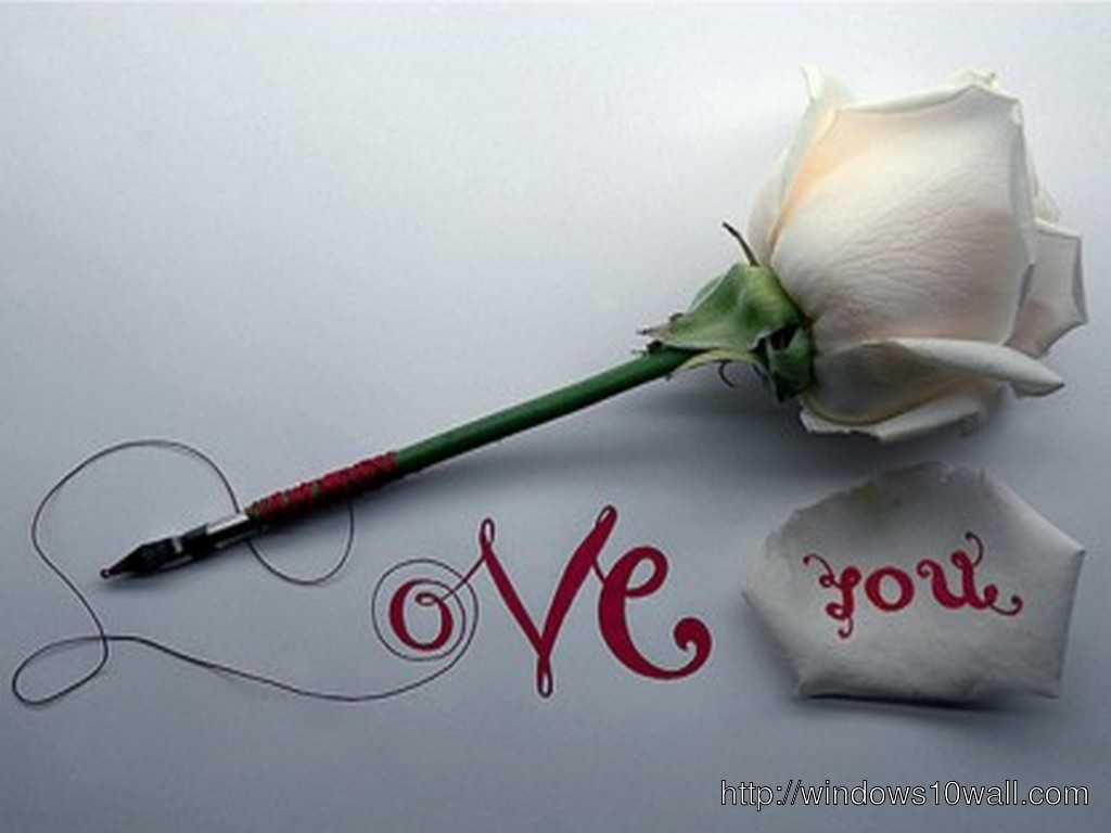 Latest Love You Wallpaper With Rose