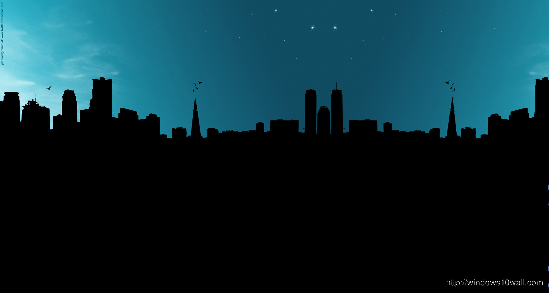 City In Night Twitter Background Wallpaper