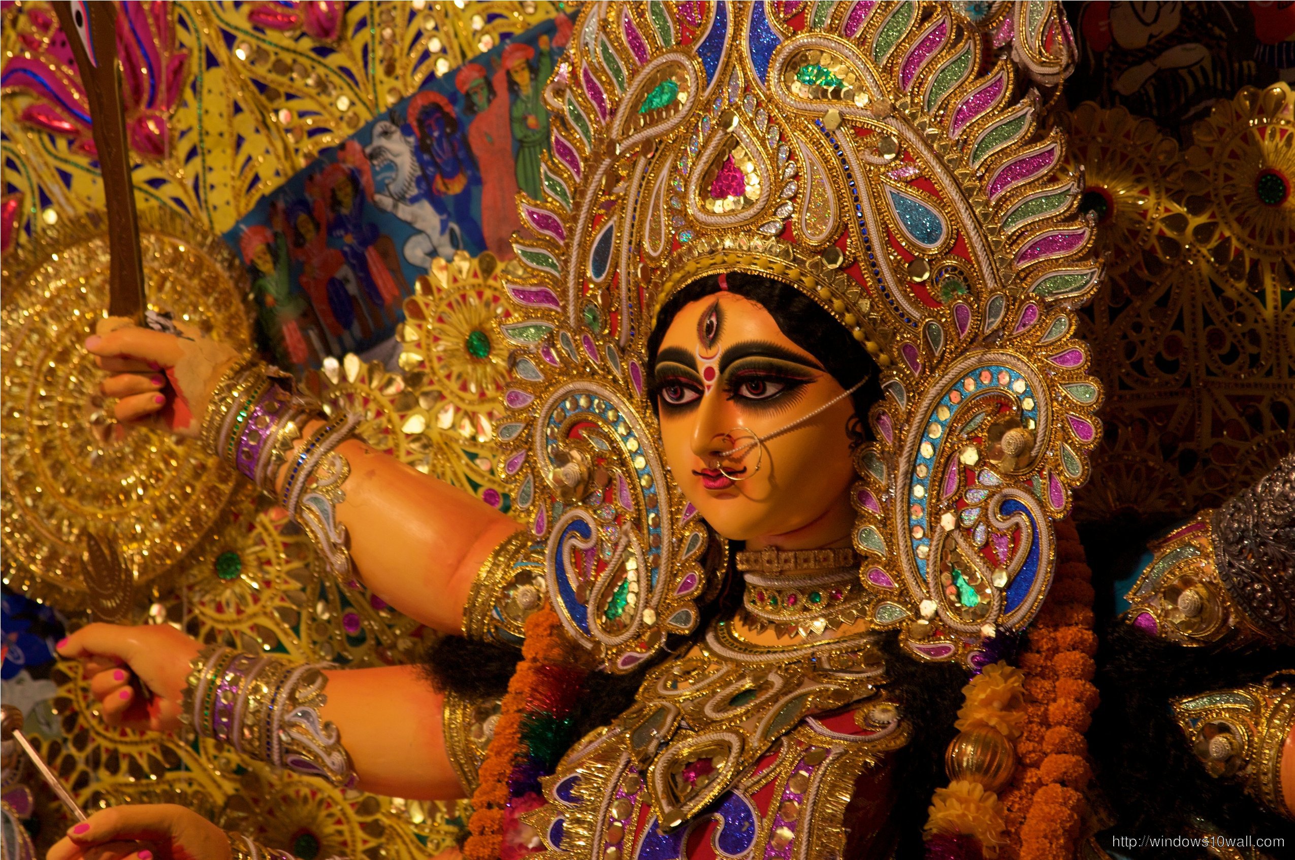 Beautiful Durga Maa Background Wallpapre