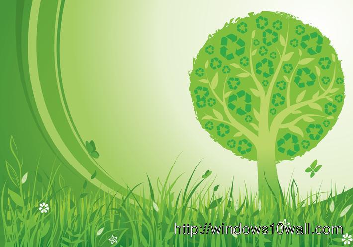 Go Green recycle background wallpaper