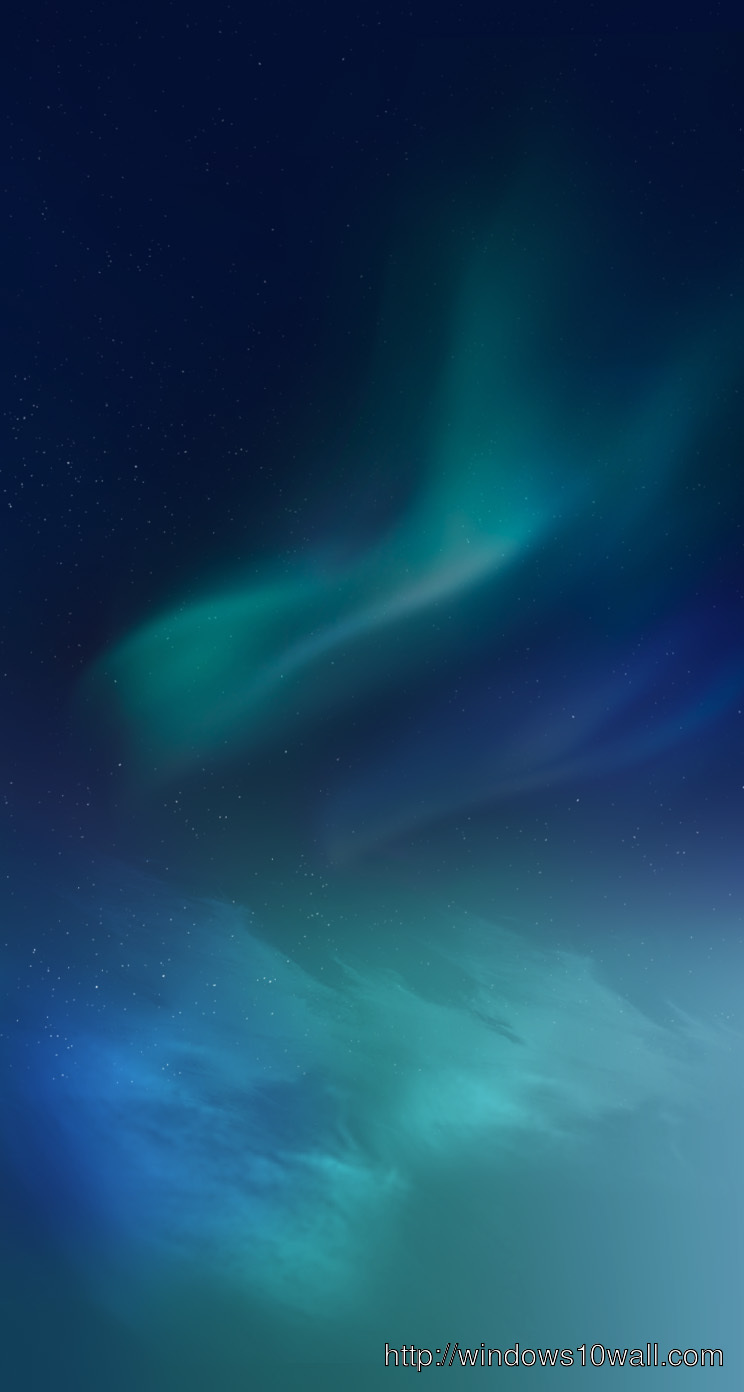 Blue Northern Lights iPhone 5 Background Wallpaper