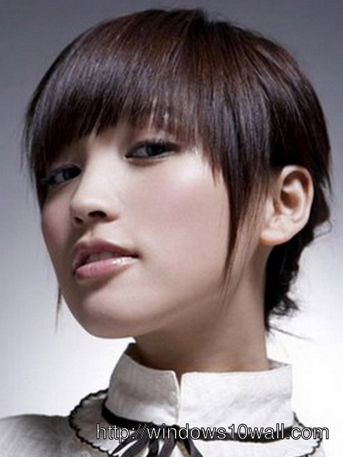 Trendy Asian Short Hairstyles 2014 Wallpaper