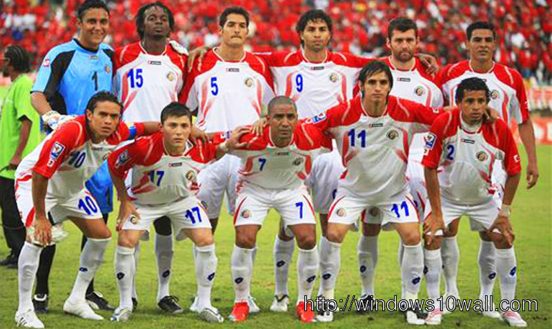 Costa Rica National Football Team WC HD Background Wallpaper