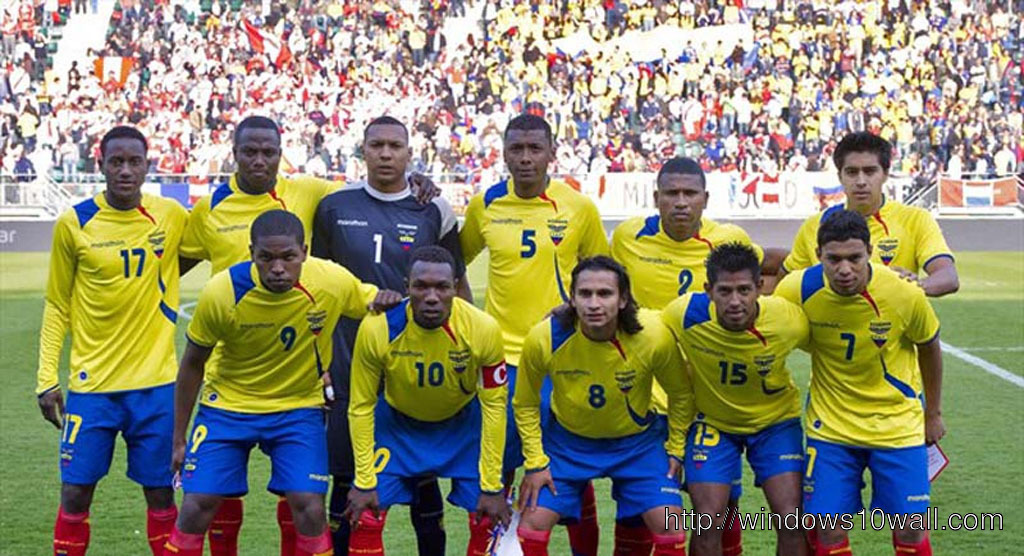 Ecuador National Football Team 2014 WC HD Background Wallpaper