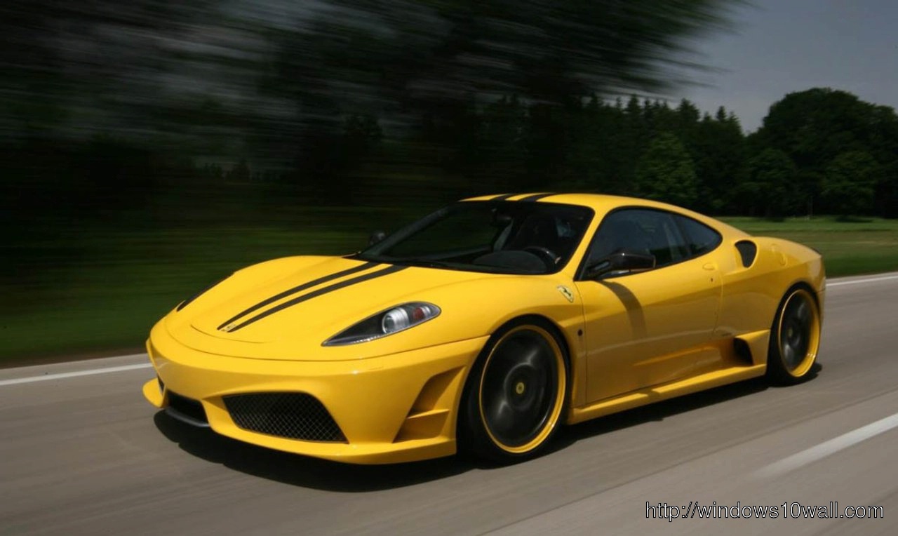 Ferrari F430 Yellow HD Free Download Wallpaper
