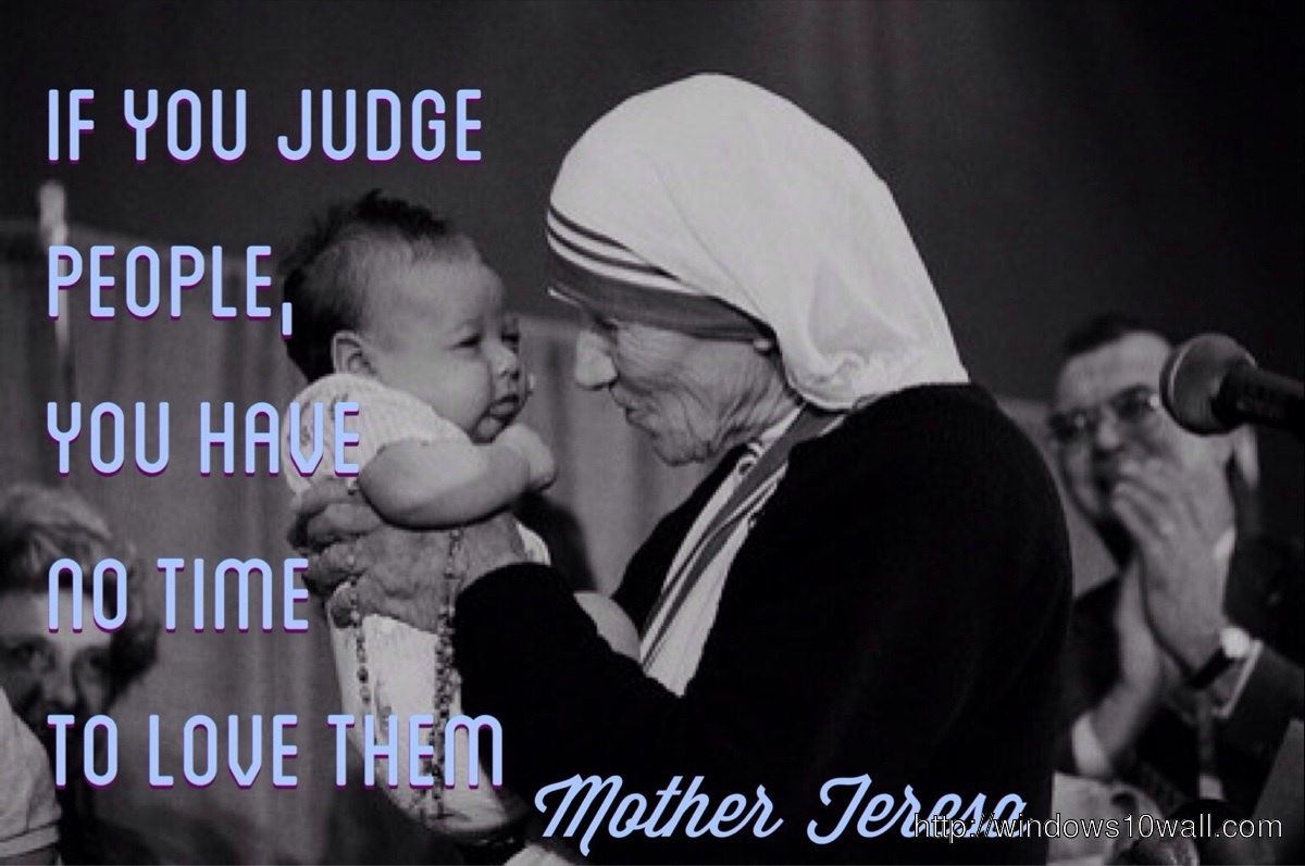 Mother Teresa HD Quotes Wallpaper