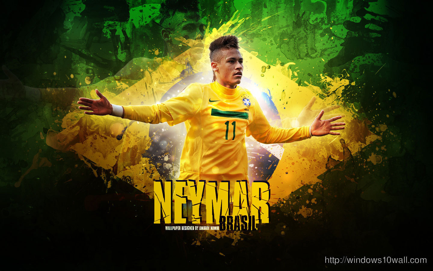 Neymar Brazil Team HD Wallpaper