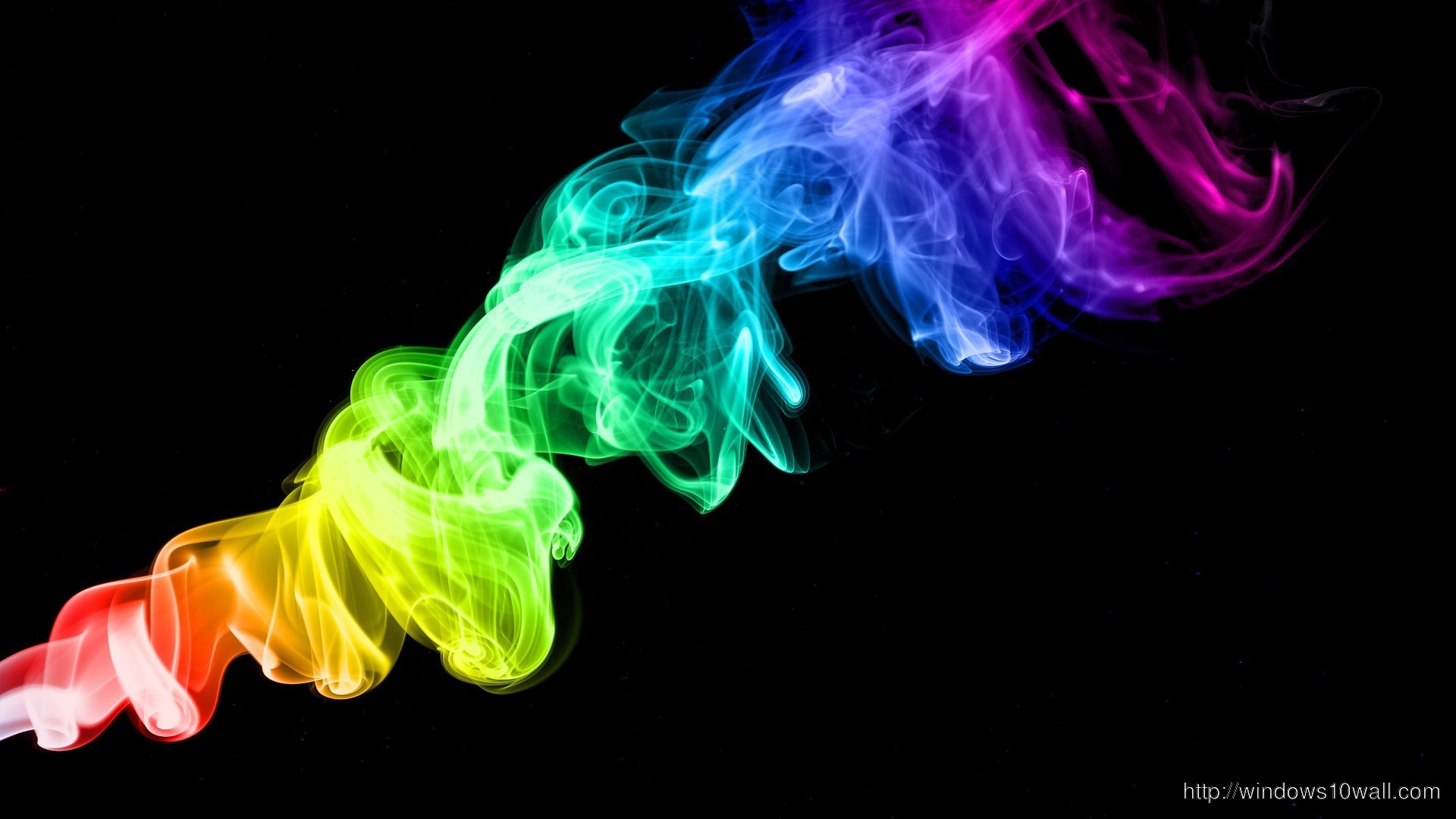 Smoke Colors Rainbow HD Wallpaper