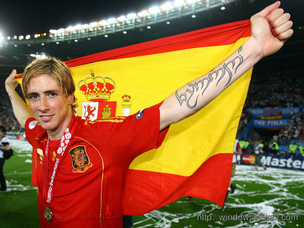 Spain National Football Team Fernando Torres Fresh New Hd Wallpaper