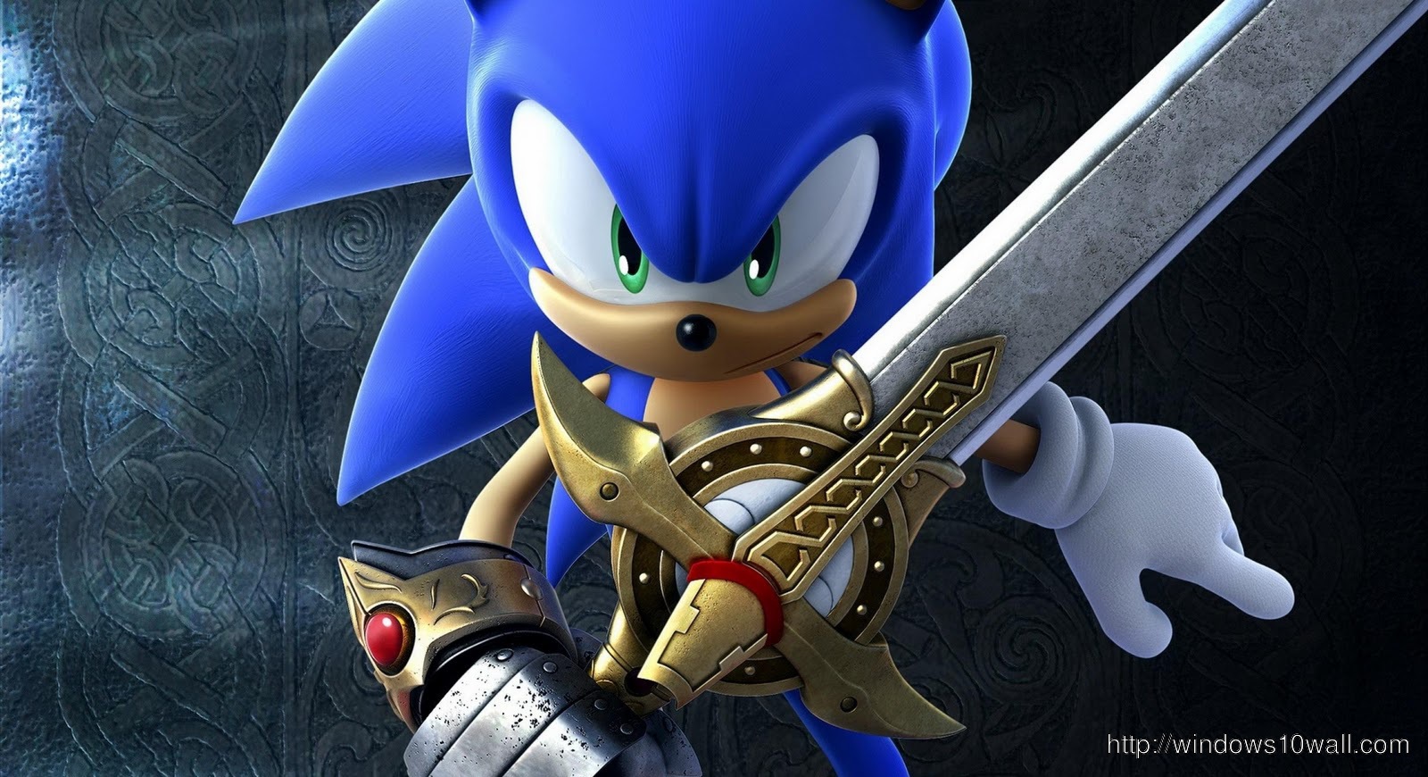 Animasi Super Sonic Background Wallpaper