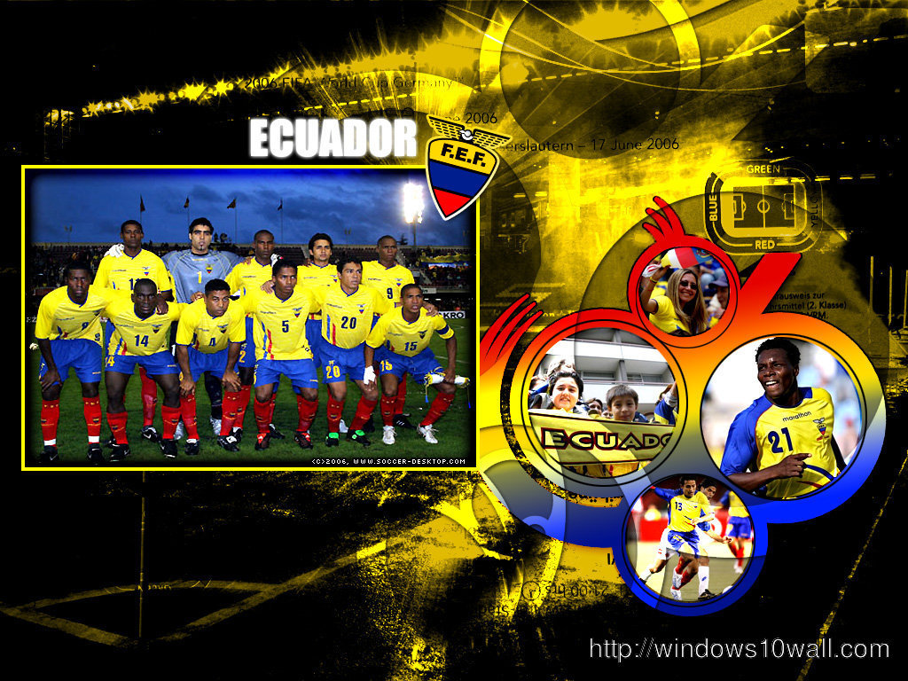 Ecuador Fifa Worldcup Background Wallpaper
