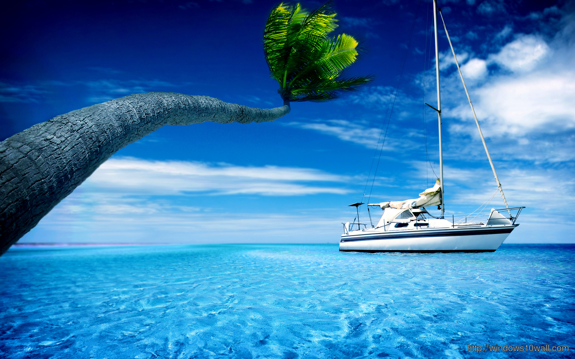 Hd Cool Boat Lonely In See Hd Wallpaper