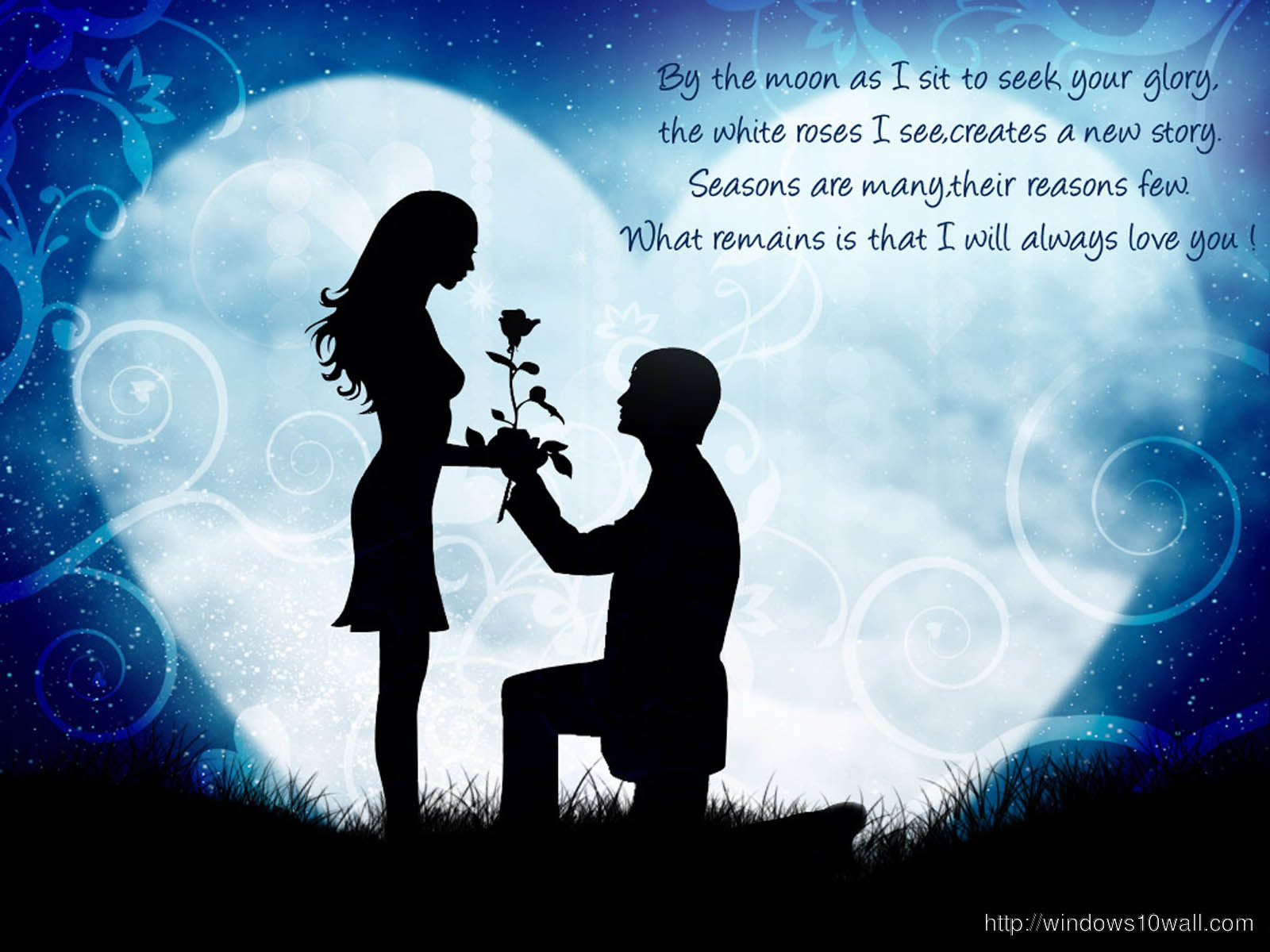 Sweet Love Couple with Quotes