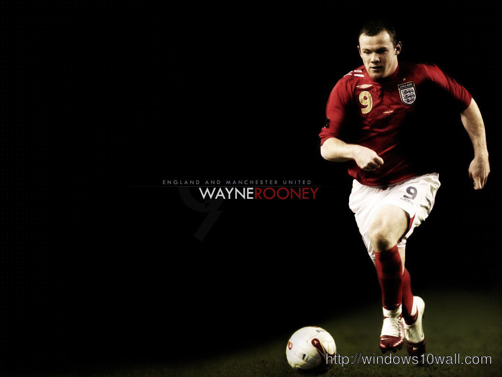 Wayne Rooney Kicking Football Wallpaper