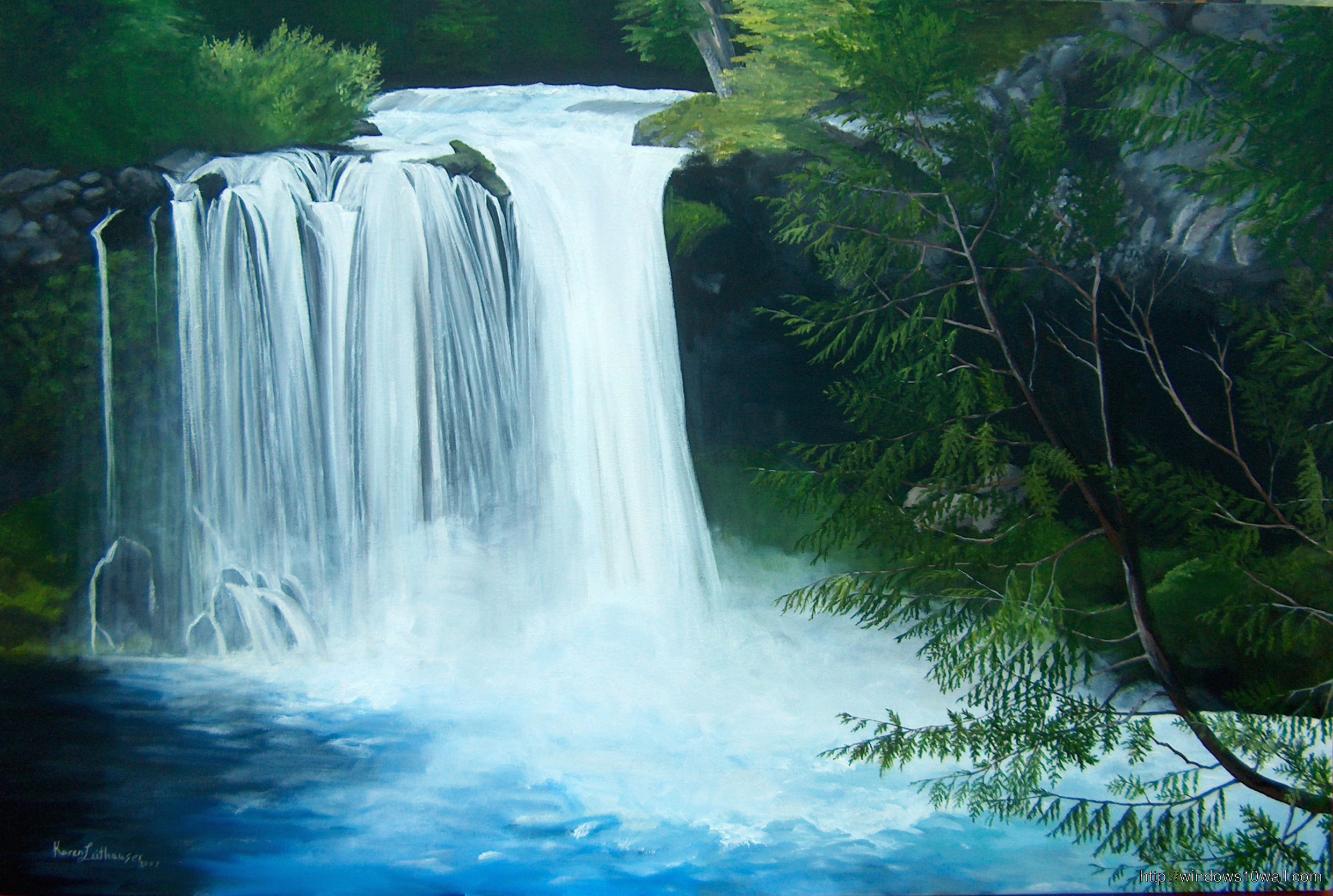 Beautiful Waterfall Blue