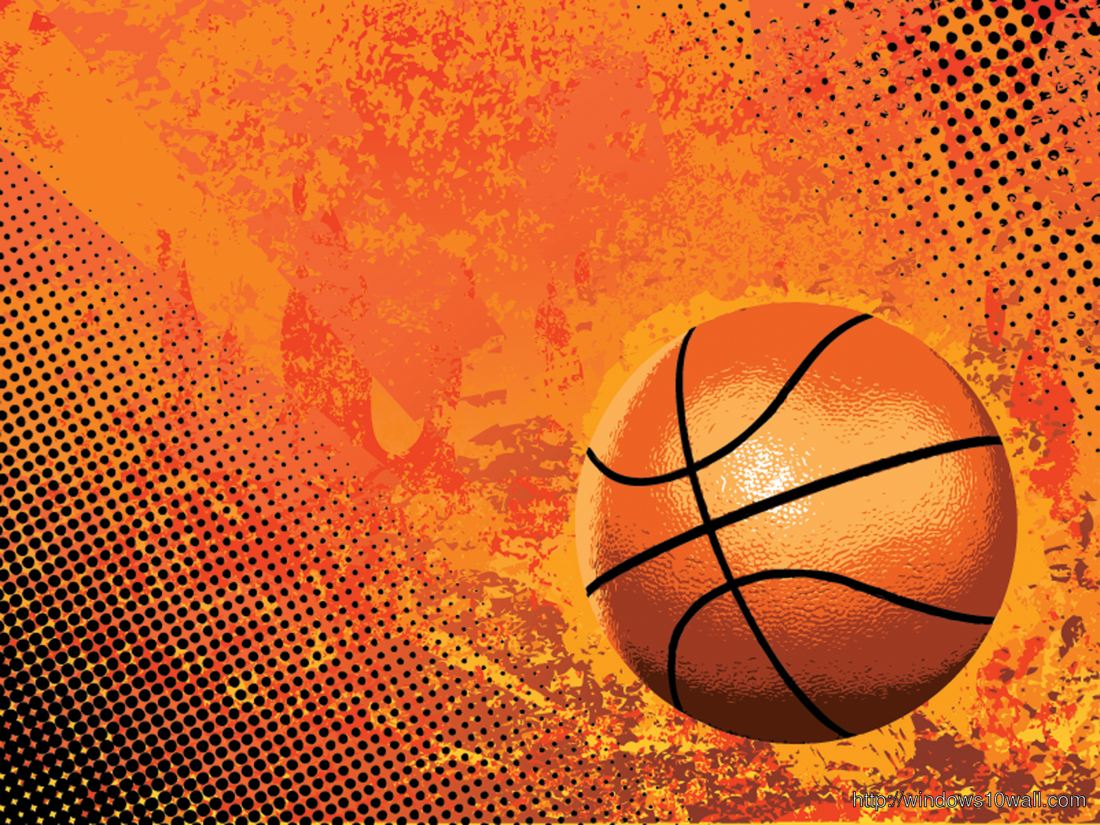 Closeup Basketball HD Background Wallpaper