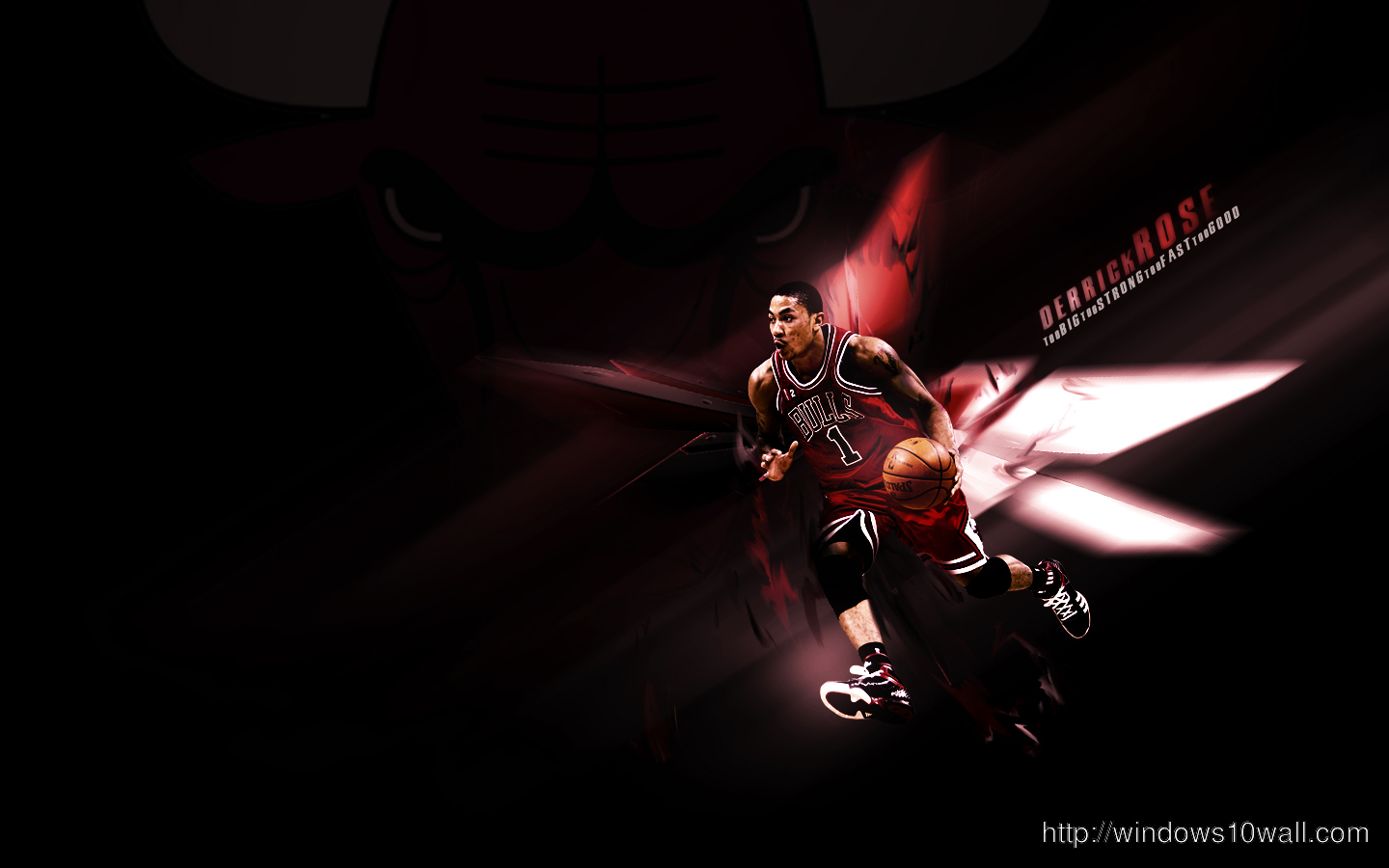 Derrick Rose Bullss HD Background Wallpaper