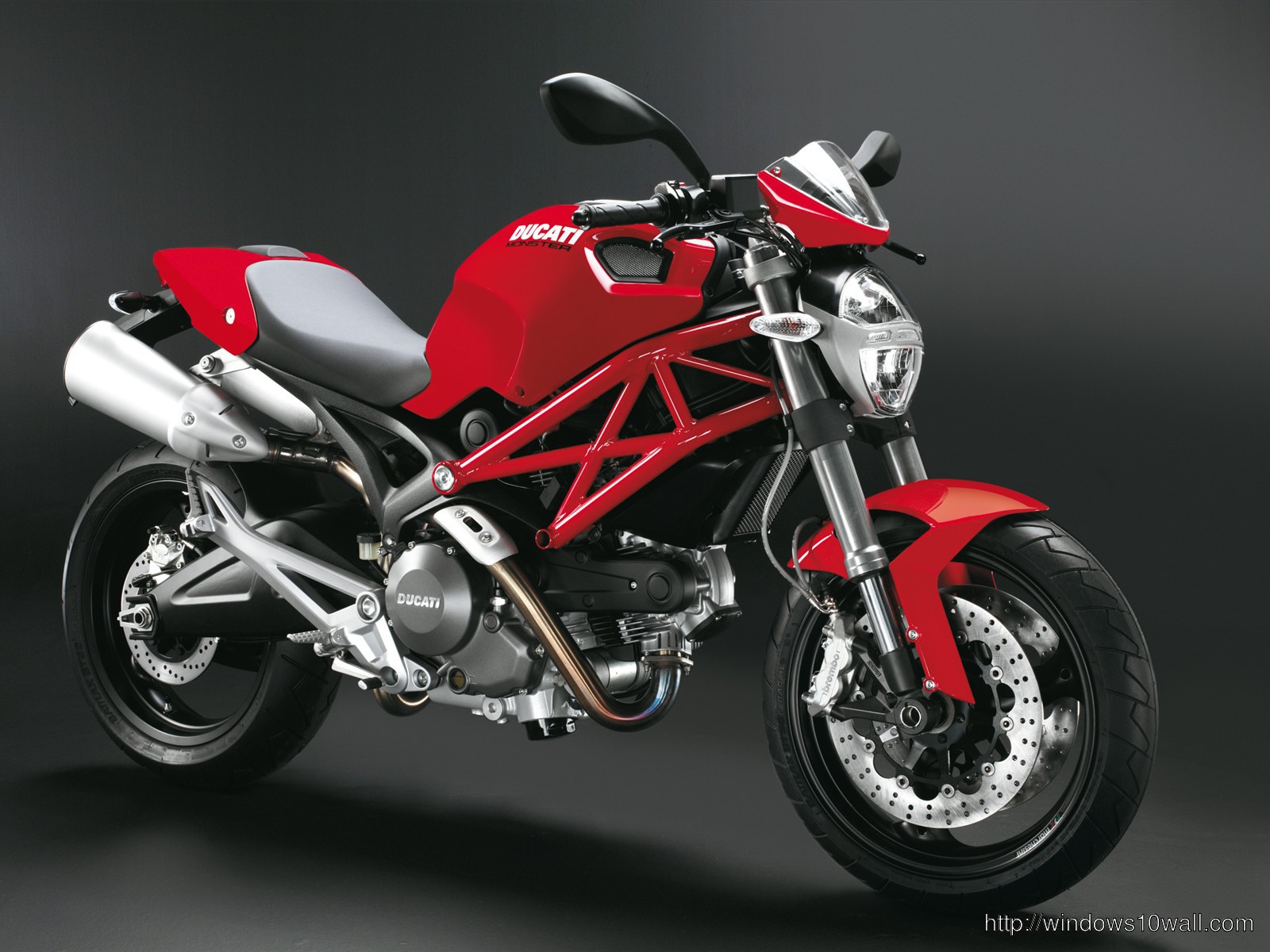 Ducati Monster 696 Red Bike Wallpaper