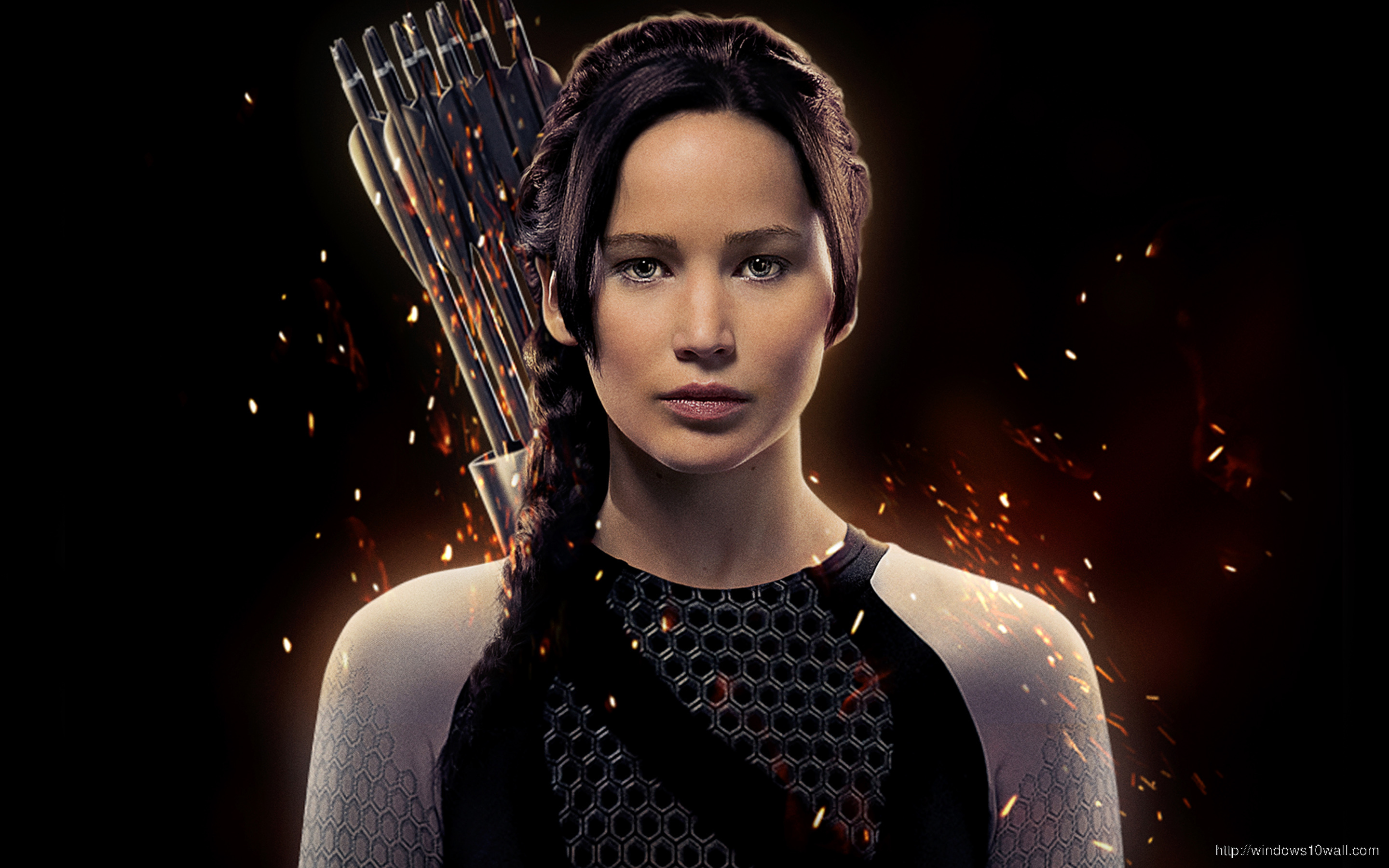 Jennifer Lawrence As Katniss Wallpaper