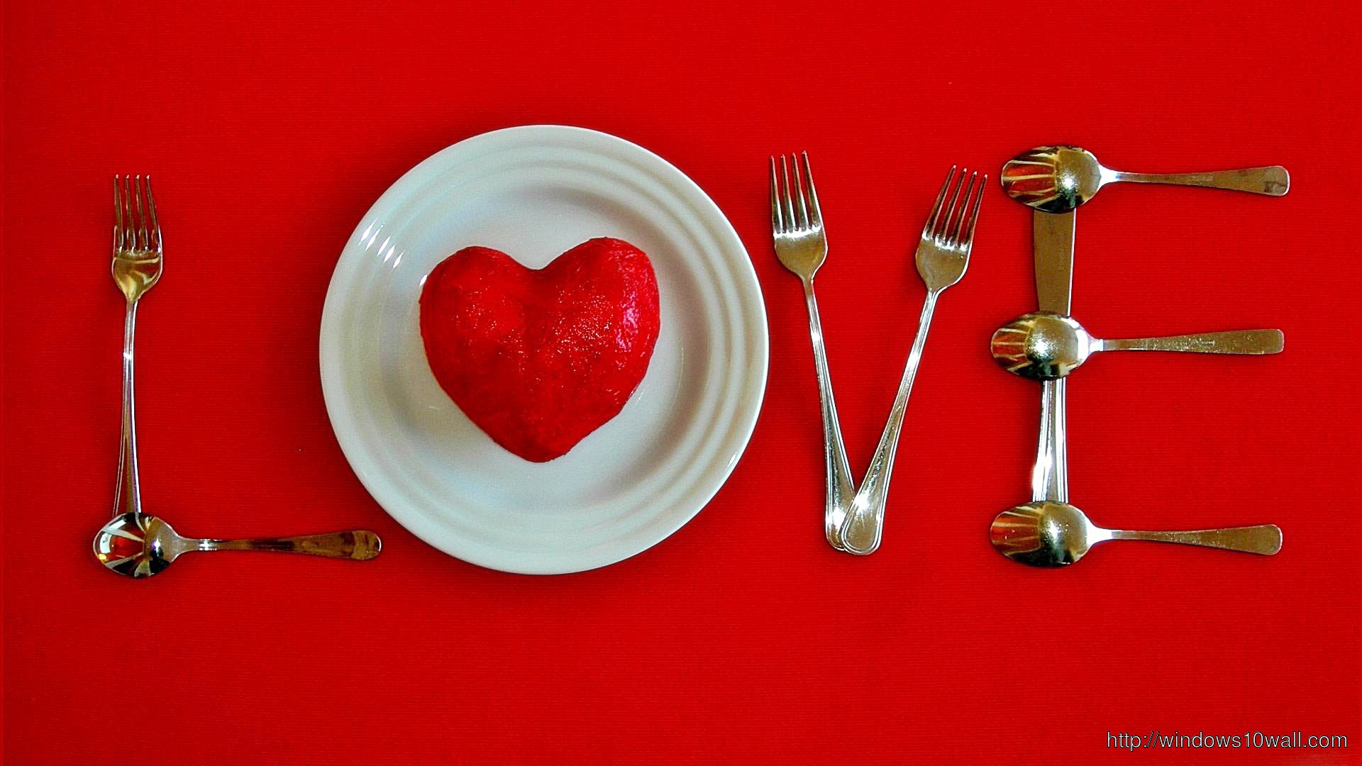 Love Made With Spoons N Plate