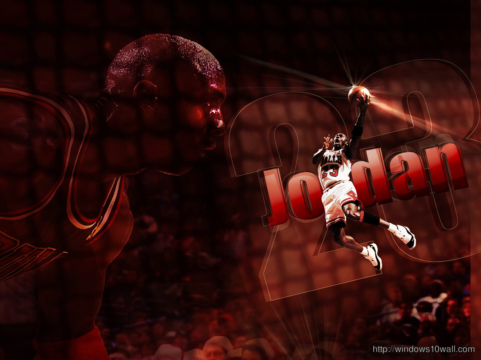 Michael Jordan Dunk HD Background Wallpaper