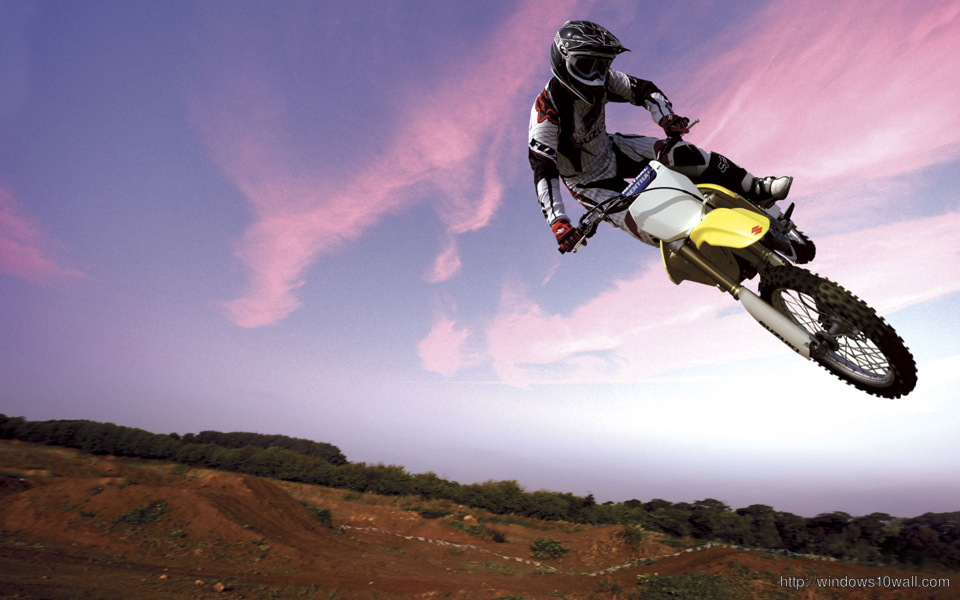 Motocross In Sky Bike Wallpaper