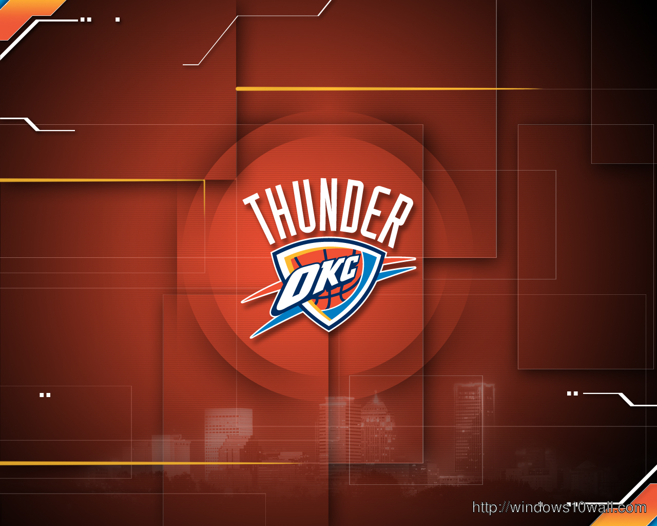 OKC Thunder HD Background Wallpaper