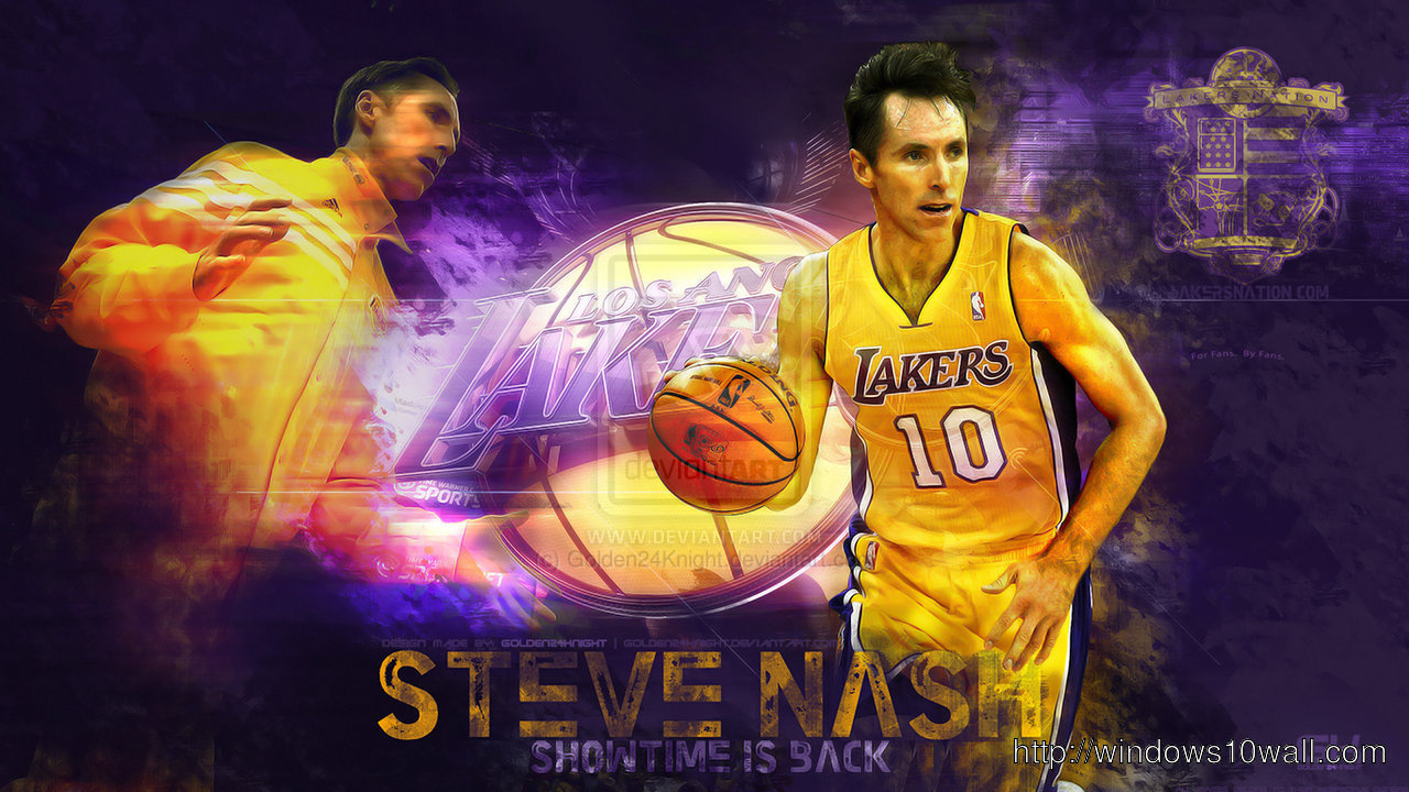 Steve Nash Lakers Background Wallpaper