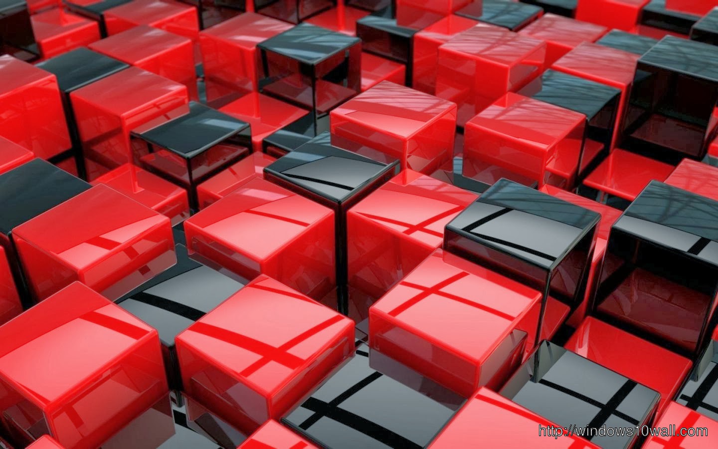Abstract Background Wallpaper Cube Black And Red
