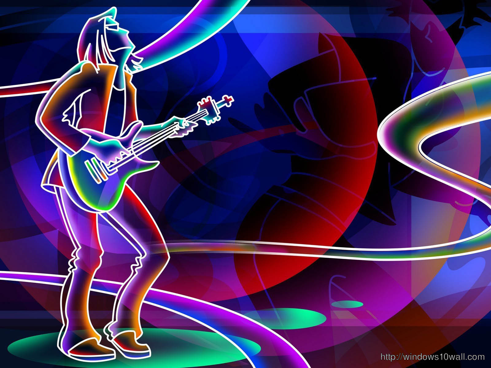 Abstract Art Music Neon Color