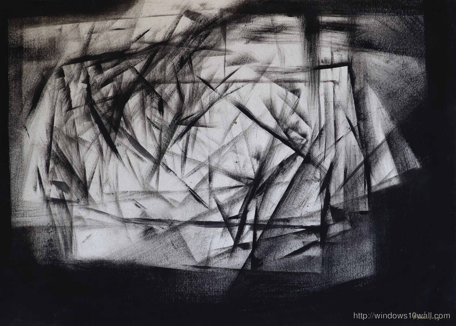Abstract Art Paintings Black And White