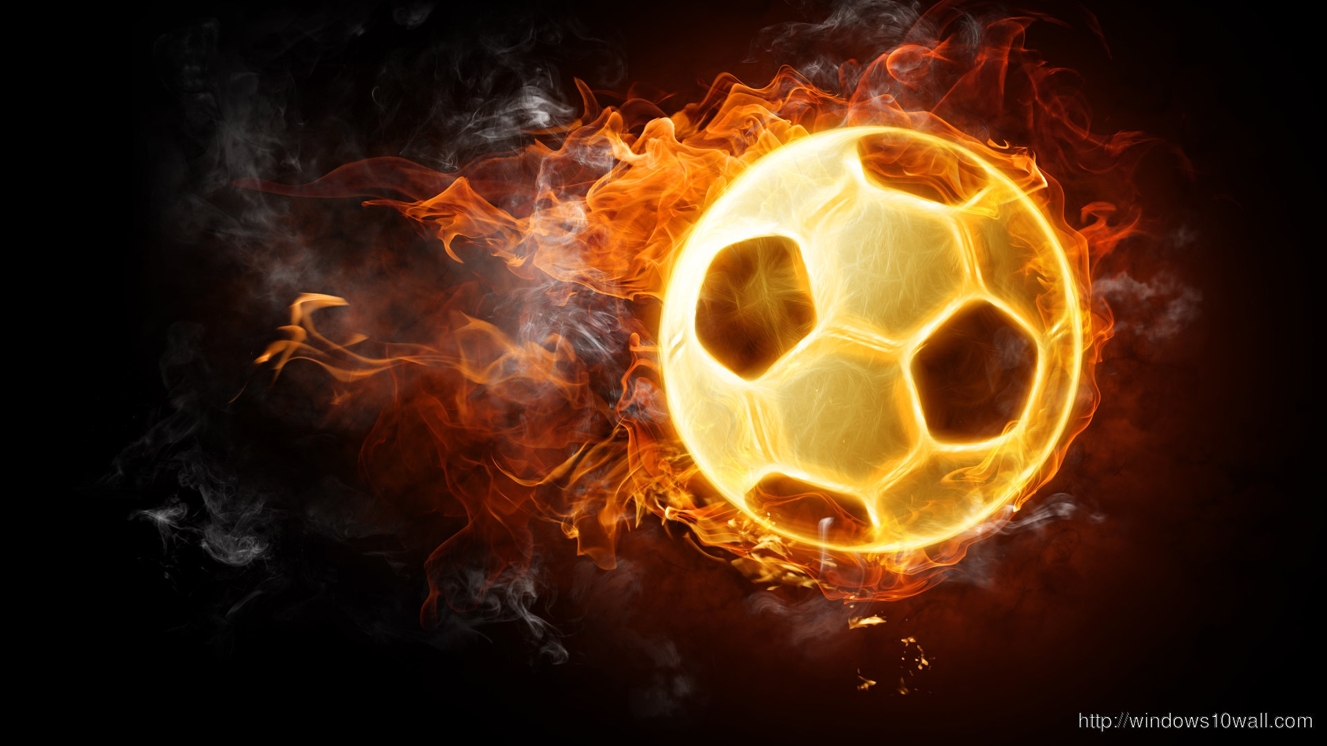 Abstract Art Soccer Of Fire