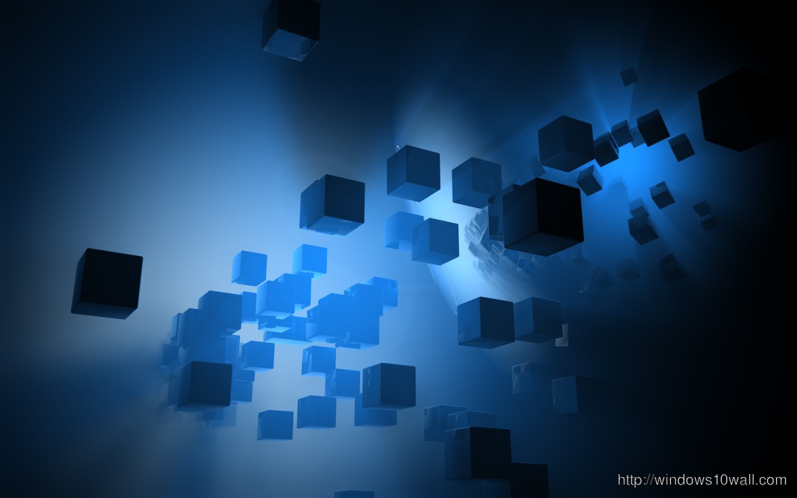 Abstract Cube Wide Screen