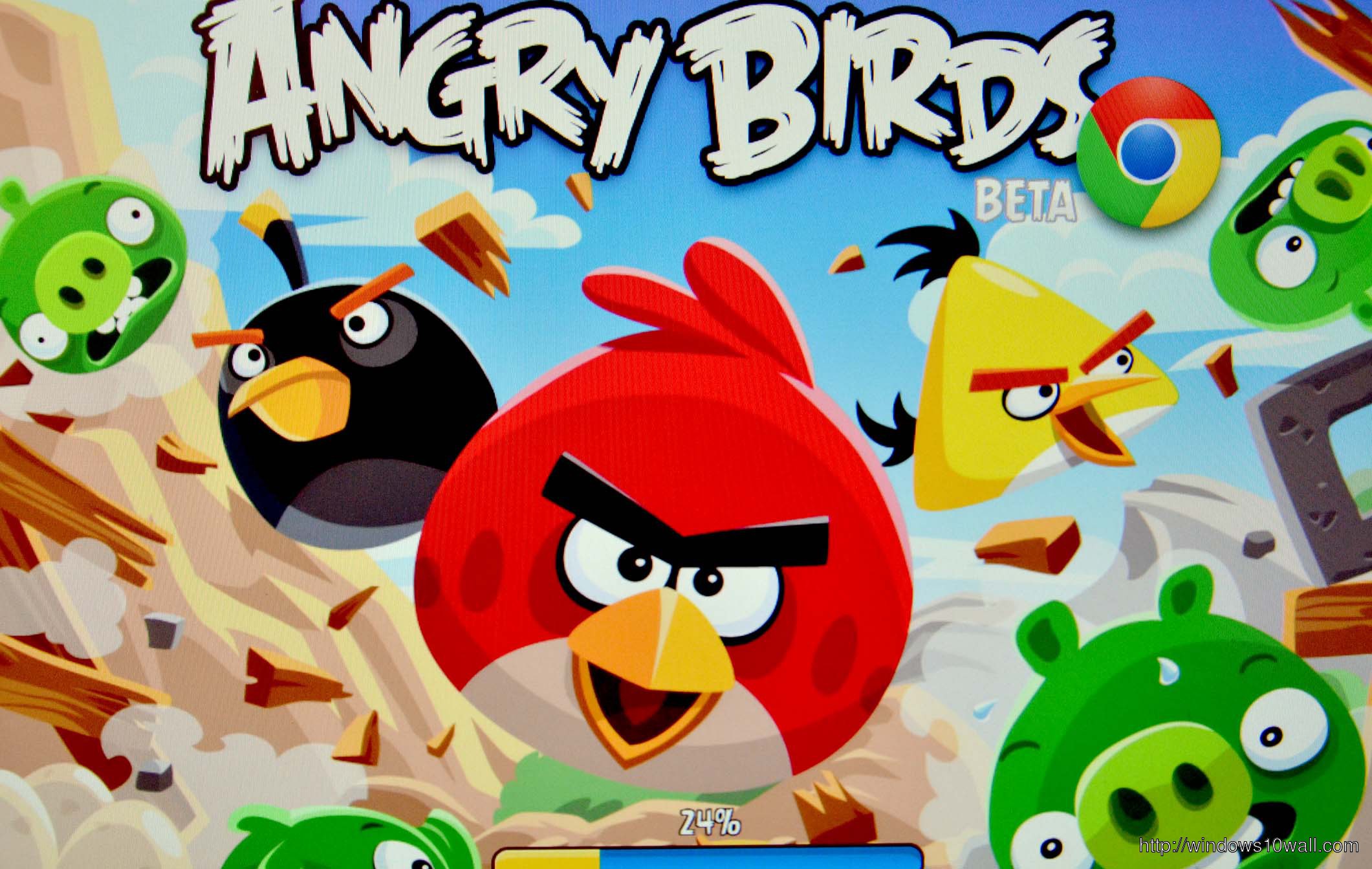 Angry Birds Cartoon Wallpaper