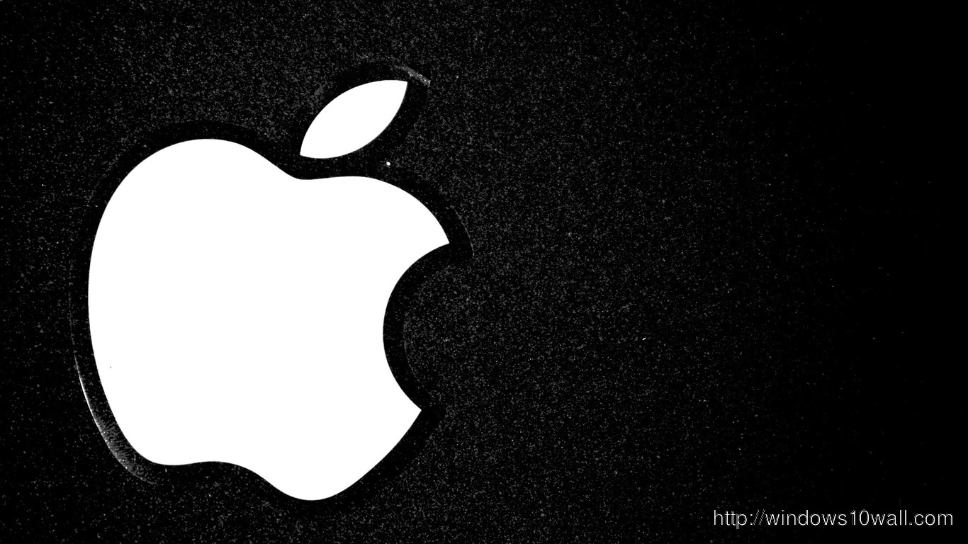 Apple Logo Black And White Wallpaper