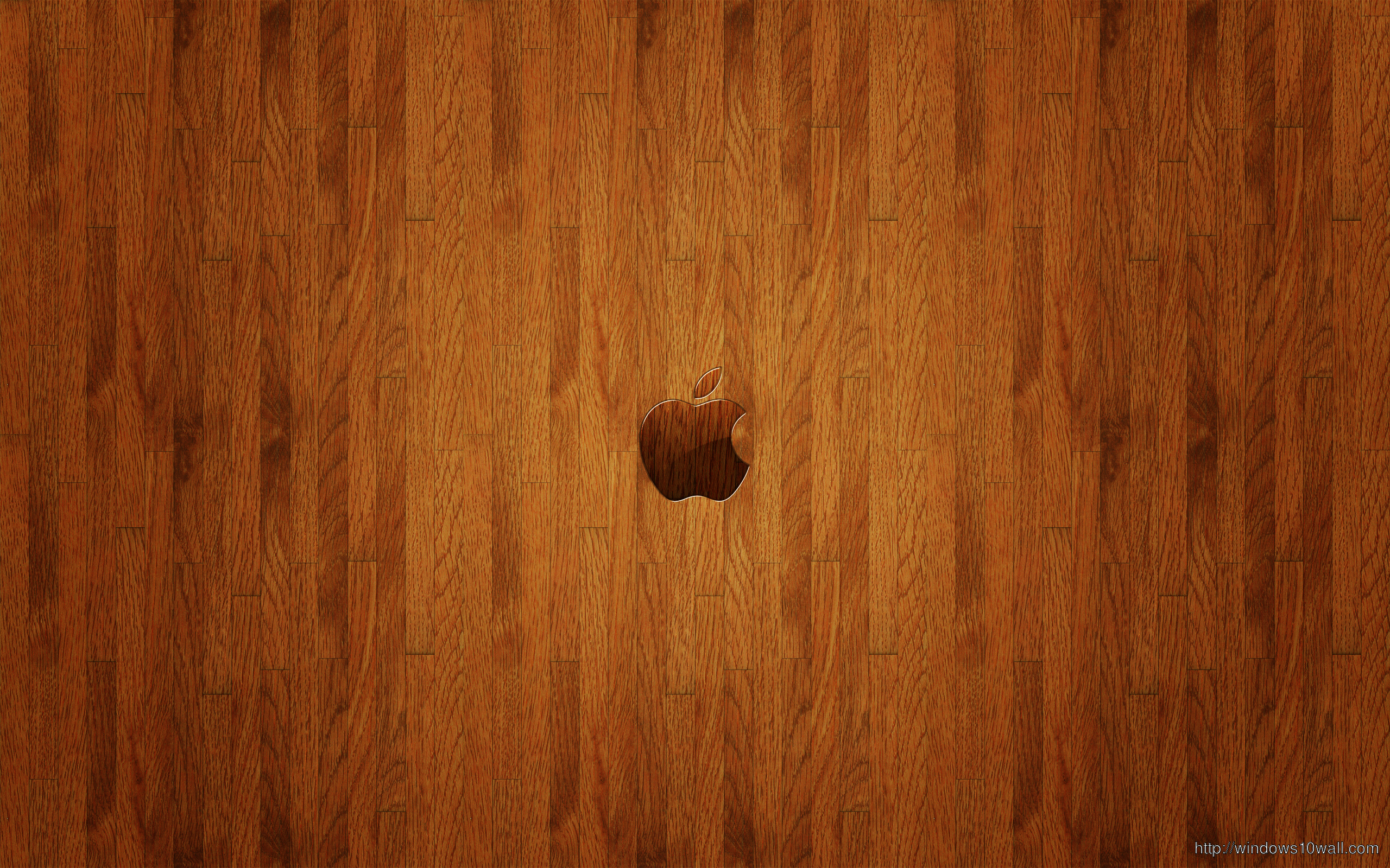 Apple Logo Wood Wallpaper
