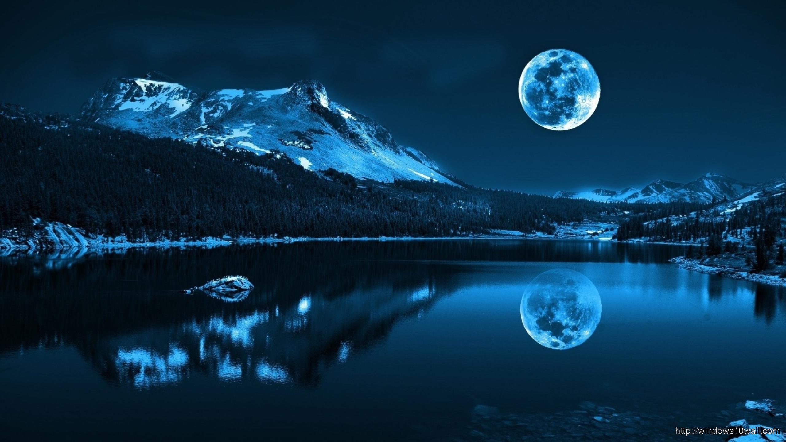 Awesome Super Moon Background Wallpaper