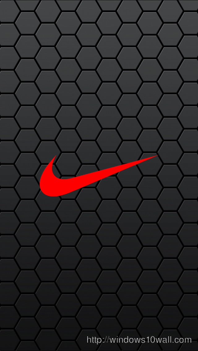 Black Nike Hexagon Mobile iPhone Wallpaper