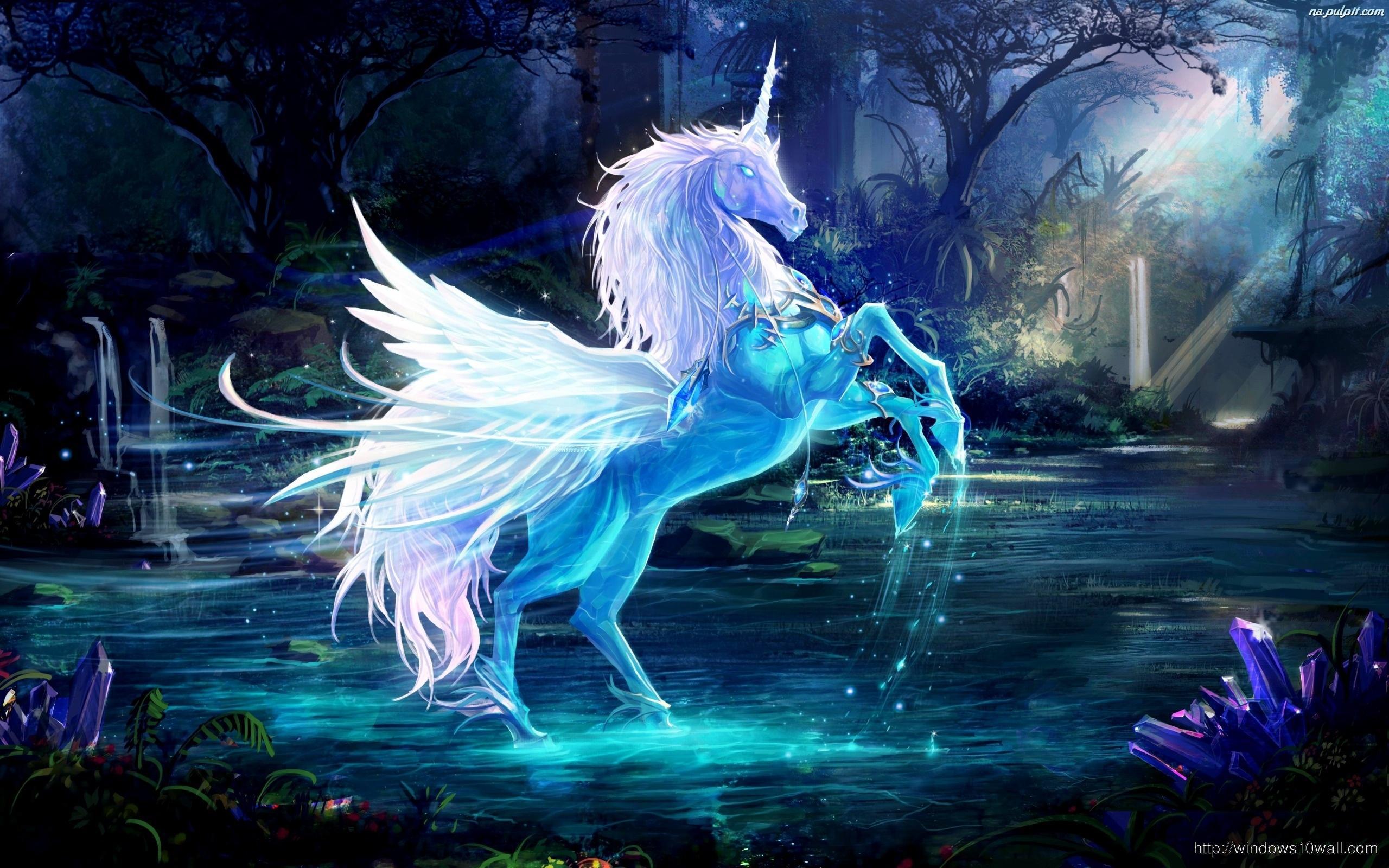 Crystal Horse Fantasy Wallpaper