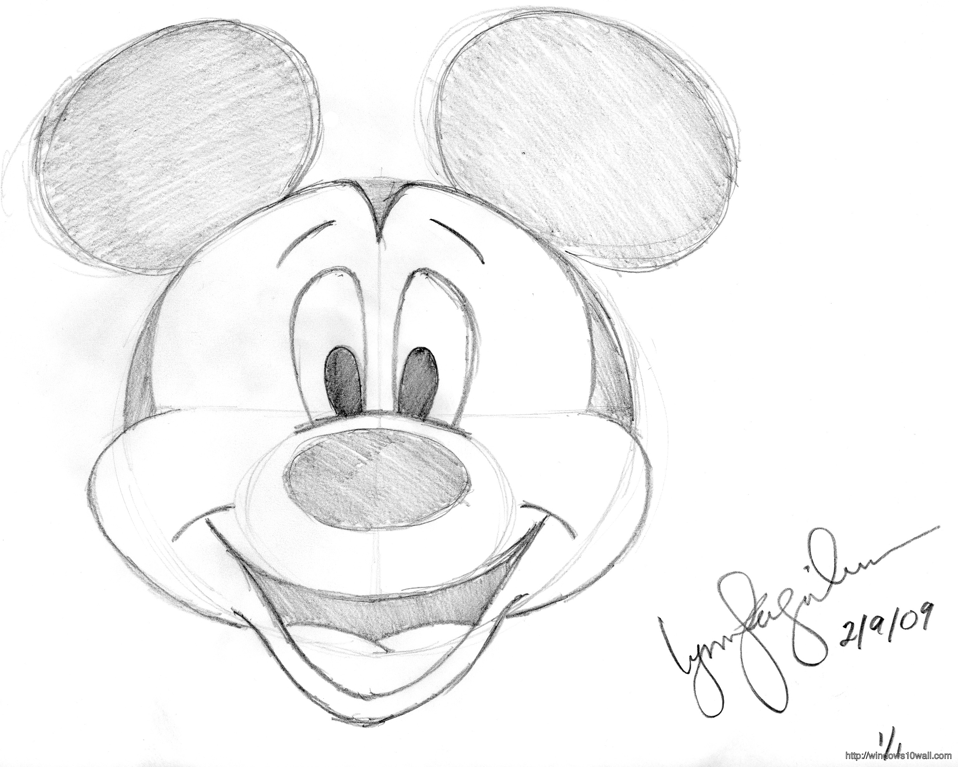 Disney Mickey Mouse Drawings Wallpaper